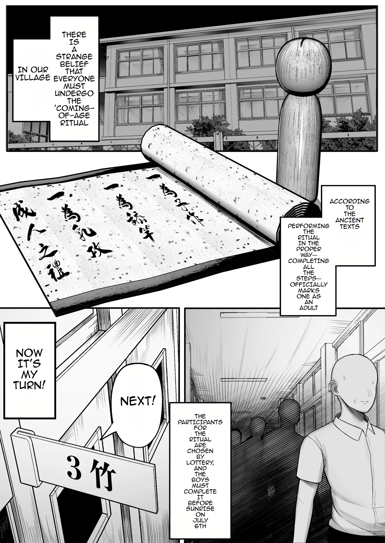 Hentai Manga Comic-A Story About Fucking a Big-Titted Delinquent Because of Village Traditions-Read-5